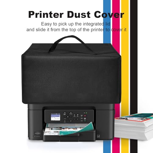 Printer Dust Cover for Canon PIXMA TS4320 /PIXMA TS6520 Inkjet Printer, | Printers Universal Anti-static Protective Nylon Covers Case for Brother Smart 1360 Inkjet Printer (Cover Only) - color: Black