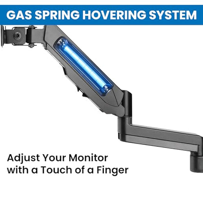 Mount-It Computer Monitor Wall Mount, Gas Spring Arm, Full Motion
