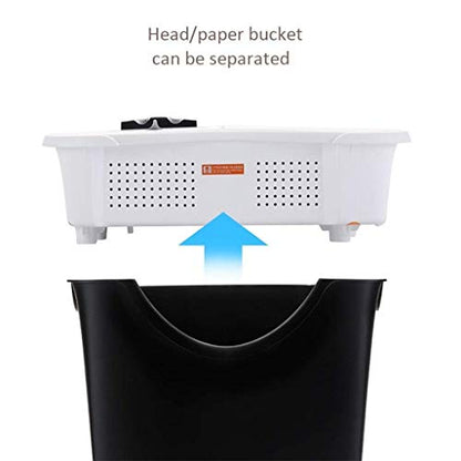 High-Security Micro-Cut Paper Shredder, Credit Card/Staples/Clips Shredders for Office and Home Use, Supplies 6 Sheets