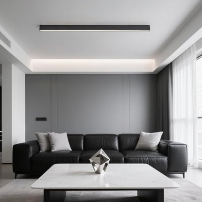 Black ceiling light LED, used for living room, bedroom, hallway, kitchen, - size: 39.4IN