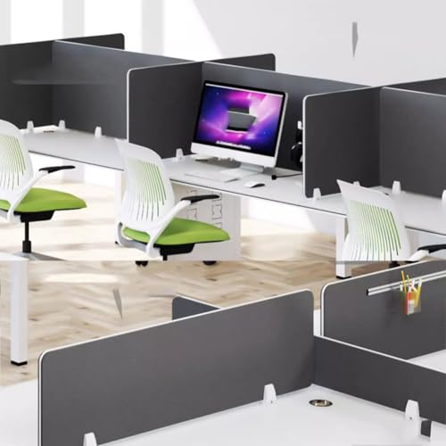 Desk Privacy Divider, 4 Pack Desk Divider, Noise Reducing Desk Privacy Panel Acoustic Freestanding for Table Standing Sound Proof Dividers Desktop Office(30X120CM) - size: 30X120CM