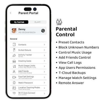 TickTalk5 Kids Smart Watch with GPS Tracker, Calls, Texts and SOS Ages 3-12 | Kids Smartwatch with HD Calling, SMS, GPS Tracking, Parental Controls, Music & Wellness
