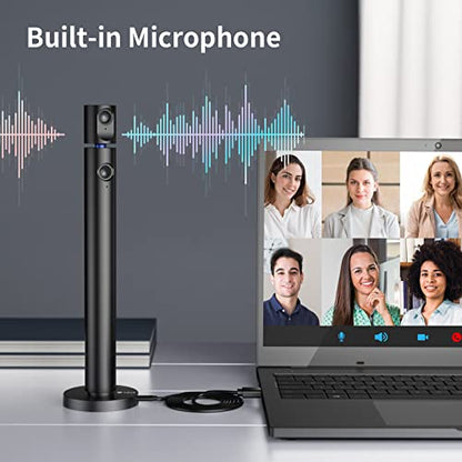 CZUR Halo X Pro Dual Webcam for PC, 1080P Web Camera with Microphone, USB Camera for Computer, 90° View, Plug & Play, Compatible with Windows&Mac, for TikTok/YouTube/Yahoo Messenger