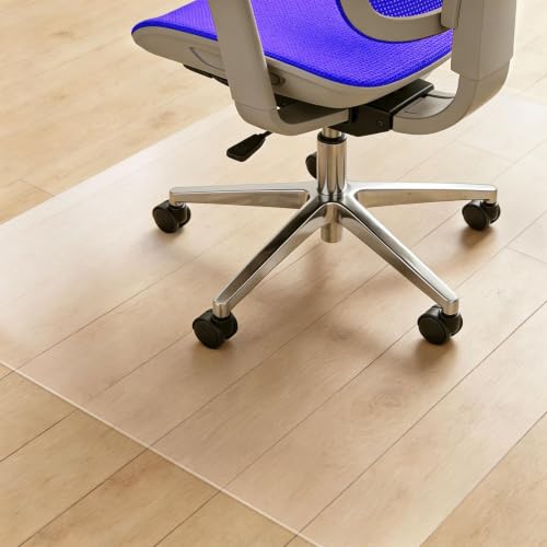 Clear Chair Mat for Hard Floor, 36" x 48" Heavy Duty Desk Mat, Rectangle - size: 36" x 48" (for hard floors)
