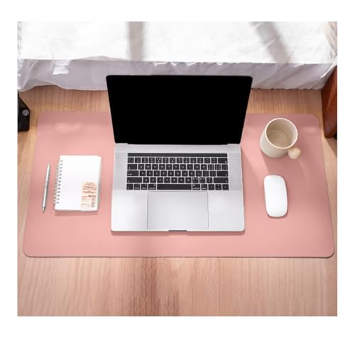 Desk Pad, Leather Non-Slip Laptop Computer Desk Keyboard Mat, Table Protector Blotter Mat, Large Mouse Pad (23.6" x 11.8")-Pink - color: Pink
