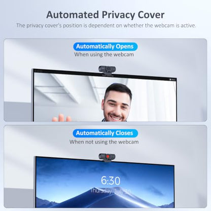 NexiGo HelloCam, 1080P Webcam with Windows Hello, True Privacy, Automatic Electronic Shutter, Computer Camera, Microphone, Facial Enhancement, HD USB Web Cam - style: Webcam with Windows Hello