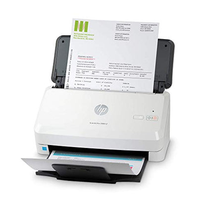 HP Scanjet Pro 2000 s2 Sheet-Feed Scanner (6FW06A), Light Grey, Small (Renewed)