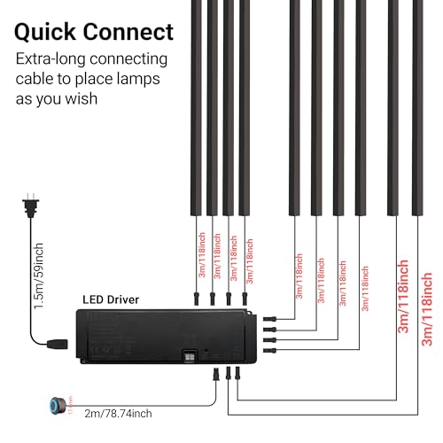 HAMRVL Black Wall Panel Lights - 10pcs 3000K Warm White Slat Wall Lights with Touch Control, Dimmable Self-Adhesive LED Recessed Lighting for Wood Slat Wall Panel, Media Wall, Bedroom, Living Room - size: 19.7in＋39.4in/10 Pack