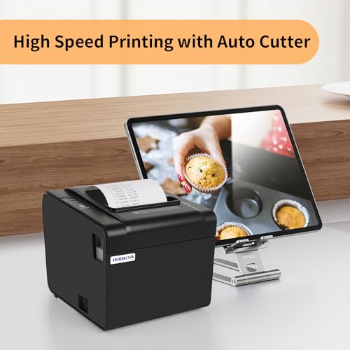 Rongta 80mm Thermal POS Receipt Printer with Auto Cutter