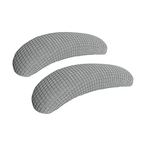 FORCHEER Office Chair Armrest Covers 10-13 inch Long Stretchable Water Resistant Jacquard Desk Chair Arm Rest Covers for Computer Chair Arm Removable Washable 2 Piece-Light Grey - color: Light Grey, size: Chair Armrest Cover-Elastic