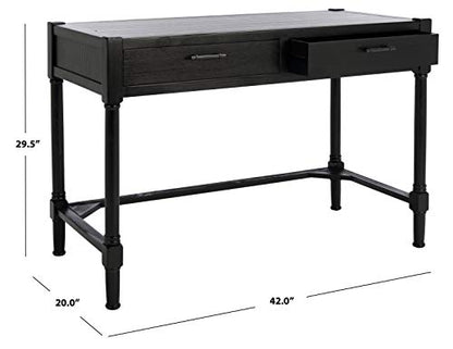 Safavieh Home Collection Filbert Black 2-Drawer Writing Desk DSK5701B - color: Black