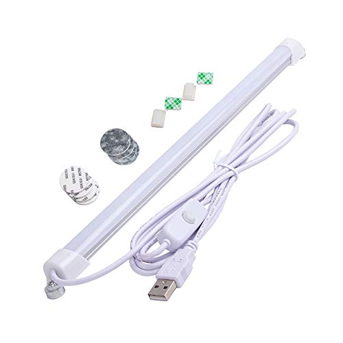 Under Cabinet Led Lighting, 12 Inch Light Strip Bar, Daylight White 6500K USB Led Light, Small Thin Led Under Counter Lighting (Cold White 6500k, 12.6 Inch Opal mask) - color: Cold White 6500k, size: 12.6 Inch Opal mask