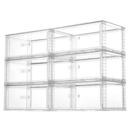 Vtopmart 6 Pack Large Clear Stackable Storage Drawers 23QT | Easily Assemble Plastic Closet Storage Bins, Dust-Proof UnderBed Organizer for Clothing, Sweater Organization - style: 6pk Large