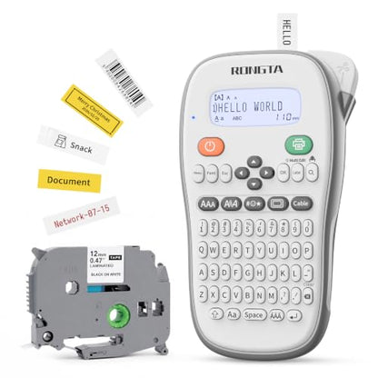Rongta TH110 Handheld Label Maker Machine 12mm Laminated Labeler