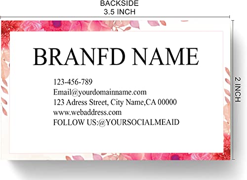 Personalized Design Business Card 3.5" x 2" 200 pcs - Recycled or Matte Card Stock - Custom Premium Business Cards with Logo Two Sided - color: Colorful-J