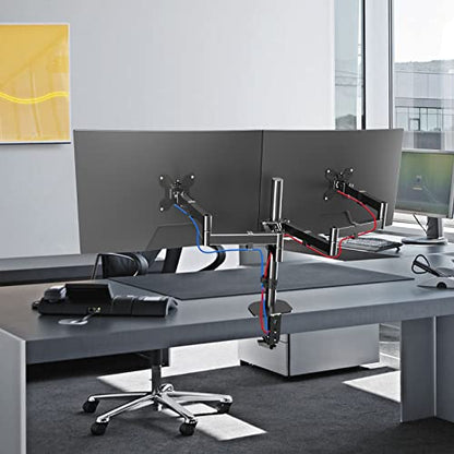 Pholiten Dual Long Monitor Stand Desk Mount for 13-32" Screen - style: dual arm