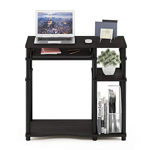 Furinno Abbott Computer Desk with Bookshelf, Espresso/Black - color: Espresso/Black, size: 19 Inch Wide
