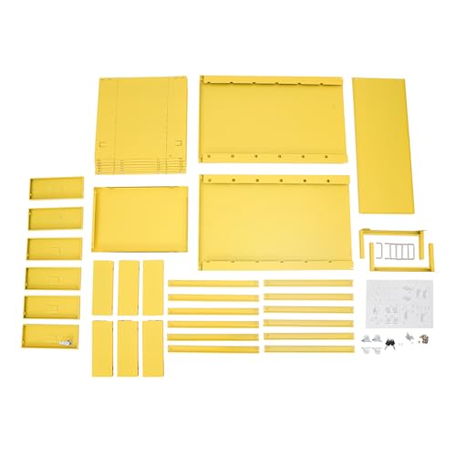 6 Drawers File Cabinet with Lock Rolling Mobile Filing Cabinet with Wheels Under Desk Vertical Filing Cabinet for Office/Home Metal (Yellow) - color: Yellow