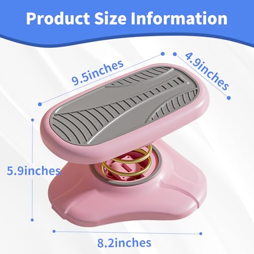 Foot Rest Under Desk ，Ergonomic Foot Stool Under Office Desk - Rocking for Fidgeters，Effectively Relaxes The Leg Muscles，Detachable and Easy to Assemble，2 Pieces Pink - color: Pink