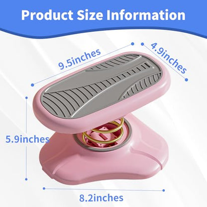 Foot Rest Under Desk ，Ergonomic Foot Stool Under Office Desk - Rocking for Fidgeters，Effectively Relaxes The Leg Muscles，Detachable and Easy to Assemble，2 Pieces Pink - color: Pink
