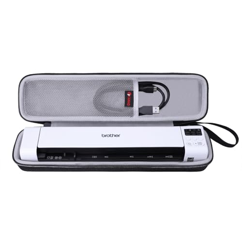 XANAD Hard Case for Brother DS-640 / DS-940DW/DS-740D / DS-720D/Doxie Go SE Duplex Compact Mobile Document Scanner(Light Gray) - color: Grey
