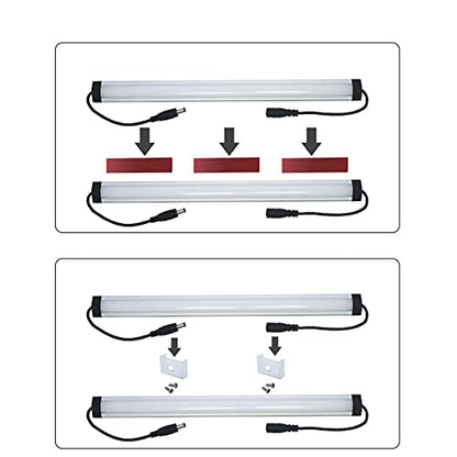 Litever Under Cabinet LED Light Bar Kits Plug in 3 pcs 12 inches Light Bars per Set Warm White 3000K 20W 1000 Lumen Dimmable for Kitchen Cabinets Counters Bookcases (3 Bars Kit-3000K) - color: Warm White 3000k