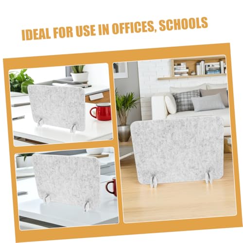 NUOBESTY 2pcs Felt Desk Divider Easy Install Privacy Panel for Students Employees for Office School and Dorm Use Reduces Distractions and Enhances Focus