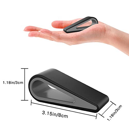 MoKo Universal Laptop/Computer Keyboard Stands,[4 Pack]Anti-Slip Silicone Tilting Wedge Riser Stable Kickstand,Ultra Compact Ventilated Tablet Stand Portable Elevation Feet for Notebook Keyboard-Black - color: Black
