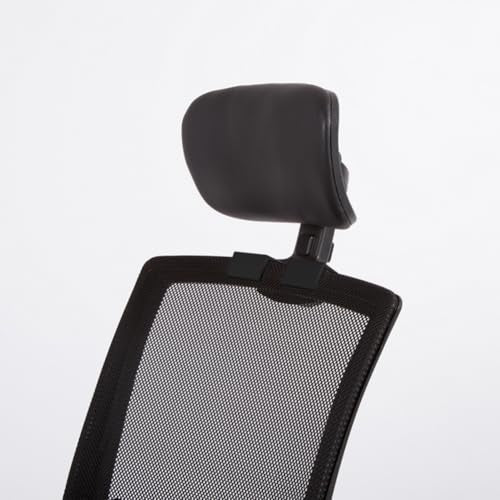 Premium Office Chair Headrest Attachment,Home Ergonomic Elastic Sponge Desk Chair Head Pillow Adjustable Height Angle,Universal (Black PU Leather-Black) - color: Black Pu Leather-black