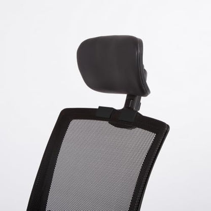 Premium Office Chair Headrest Attachment,Home Ergonomic Elastic Sponge Desk Chair Head Pillow Adjustable Height Angle,Universal (Black PU Leather-Black) - color: Black Pu Leather-black