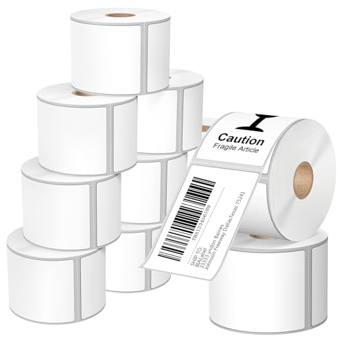 12 Rolls 2.25" X 4" Thermal Printer Labels, 350/Roll - Direct Thermal Labels Compatible with Zebra & Rollo Printers, BIAlabel - size: 2-1/4" x 4"