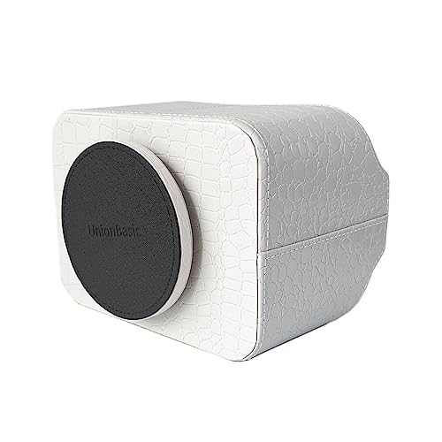 UnionBasic Rotating Desk Organizer, 360 Desk Spinning Caddy, Desktop TV Guide/Mail/Media/Remote Controller Holder Organizer, Crocodile White - color: Crocodile White