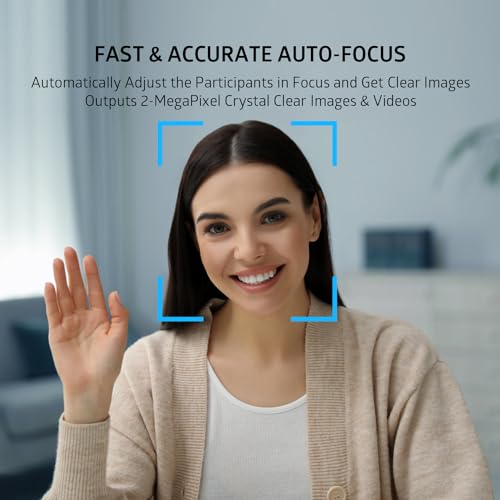 TOALLIN 1080P FHD Auto-Focus Webcam with Dual Microphones, Computer Web Camera, 90° Wide Angle, Privacy Shutter, USB Webcam for Video Calls - style: 1080P Auto Focus Webcam