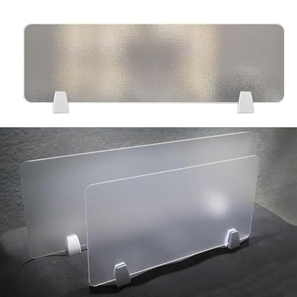 Acoustic Freestanding Desk Divider| Acrylic Noise Reducing Desk Privacy Panel with Clips for Table Standing Sound Proof Dividers Desktop| Home & Office Furniture Partitions(60X50CM/23.6X19.7IN) - size: 60X50CM/23.6X19.7IN