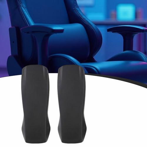 Milageto 2X Office Chair Armrest Pads Replacement PU Leather Universal Accessories Comfortable Water Resistant Office Chair Arm Rest, Style B