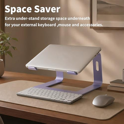 Orionstar Ergonomic Laptop Stand, Aluminum Riser, 10-15.6",Purple - color: G-Purple