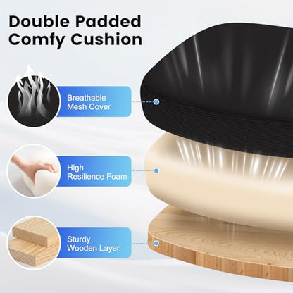 AnyGod Big and Tall Office Chair 400lbs Heavy Duty, Comfy Mesh Desk Chair | Wide Seat Computer Chair, Ideal for Heavy People, Ergonomic Design, Lumbar Support, Flip-up Armrests, Swivel Executive Chair