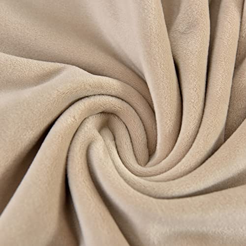 LiveGo Stretch Mid Century Modern Armchair Slipcover 1-Piece Jacquard Accent Chair Covers with Arms Soft Waterproof Chair Slipcovers for Living Room Furniture Protector Office (Velvet Cream) - color: Velvet Cream