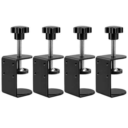 Small C Clamps 2 Inch with 4 Small Holes in the Back, 4-Pack Adjustable Desk C-Clamp for Range 0.39"~2", Versatile Clamp for Brake, Parts Assembly, Fastening, Welding, Woodwork, Metal Work - size: 2 in, style: 4-Pack