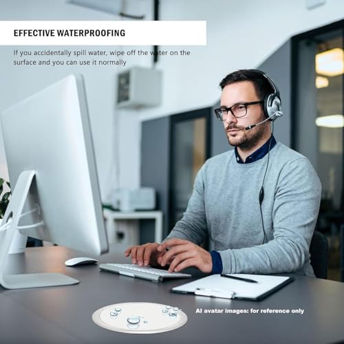 7-in-1 Pop Up Outlet with 15W Wireless Charger,3.86 inch Hole; 4 Outlets 1875W Overload Protection, USB-A,USB C Ports PD 20W,6.5FT 16AWG Cable UL Testing for Office Home-White - color: Super charging - White