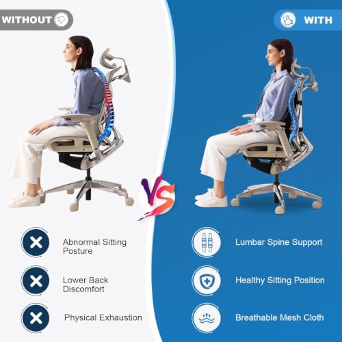 Lumbar Support Pillow for Office Chair Car, Gaming Chair Lower Back Pain Relief Memory Foam Cushion with Greeting Card,3D Mesh Cover Ergonomic Back Rest, Birthday Gift for Dad,Stocking Stuffers - size: Full Back Gift Box-17'*16'*5'