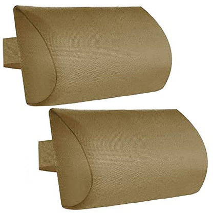 Zero Gravity Chair Set of 2 Replacement Pillow Headrest with Elastic Band, Universal Soft Removable Padded Cushion Head Pillow for Zero Gravity Lounge Chair, Folding Patio Lawn Recliner Chair, Tan - color: Tan, size: 2 Pack