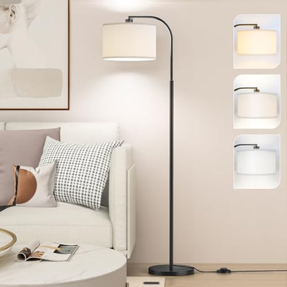 Black Floor Lamp, Arc Floor Lamps for Living Room - color: Black