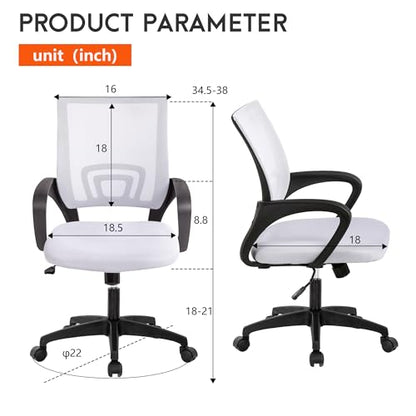 PayLessHere | Office Chair | Beige | Pack of 1 | with Lumbar Support - color: Beige, style: pack of 1