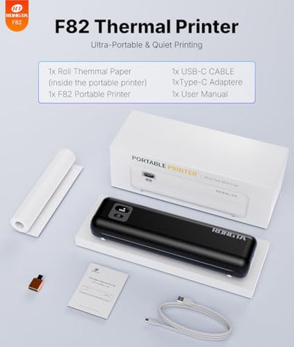 Rongta Bluetooth Portable Thermal Printer - color: Black