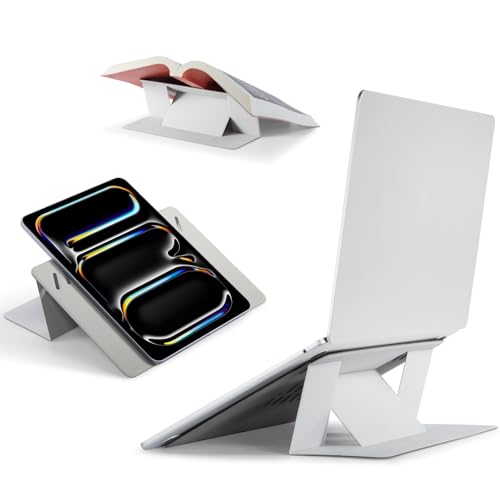 MOFT Invisible Laptop Stand, Stick-Free Tablet&Laptop Riser for Mobile Work - color: Misty Cove, size: 11-14" Laptops & 7-11" Tablets-Non-Adhesive