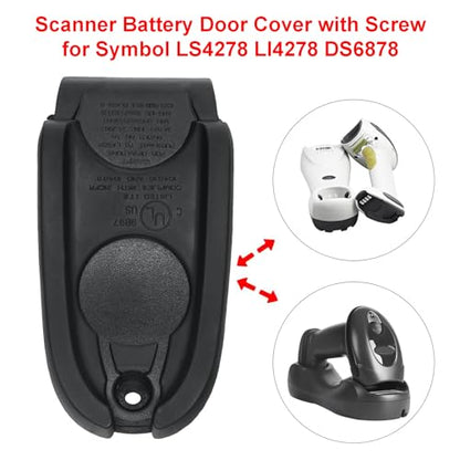 Battery Door Cover with Latch for Symbol LS4278 LI4278 DS6878 Handheld Barcord Scanner,Battery Base Cover Case with Screw Support Wireless Bluetooth Scanner