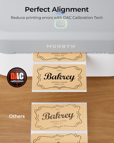 MUNBYN Bluetooth Thermal Label Printer, Wireless 4x6 Shipping Label Printer | Work for Small Business, Compatible with Android, iPhone, Windows, Mac, Chromebook, Print Width 1.57"-4.25" - color: Grey
