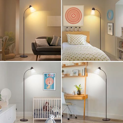 Coucrek Floor Lamp, Reading Floor Lamps for Living Room - color: Brown
