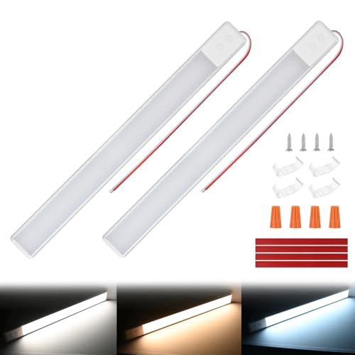 Nilight LED Interior Light Bar 2PCS 16.5 Inch Dimmable Strip Lights - color: 3 Color Interior Lights-16.5" 2PCS